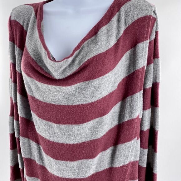 Flamingo Urban Women’s Striped Wrap Criss Cross Sweater Large - Picture 3 of 8